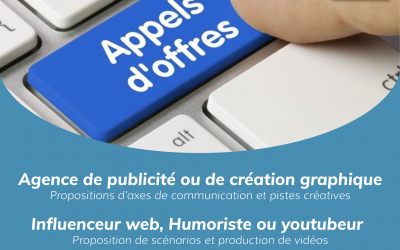 Appels d&rsquo;offres agence de publicité et web influenceur (Humoriste ou Youtubeur)